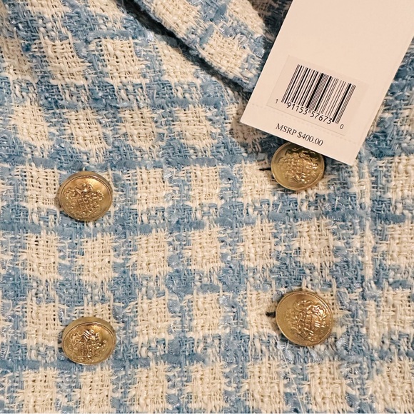 Chic SET JASON WU Boucle Tweed Cropped Blazer and Skort Set NWT | 10 - Picture 10 of 11